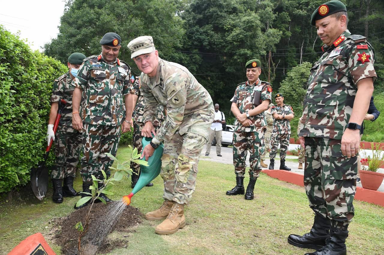 U.S. Army Pacific (USARPAC) General Charles A. Flynn in Kathmandu.