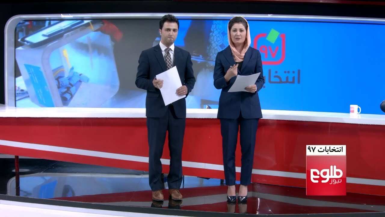 Fawad Akbarzai (L) during a live broadcast.