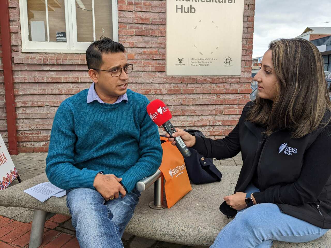 SBS Nepali at the 2022 Election Exchange program in Hobart, Tasmania.