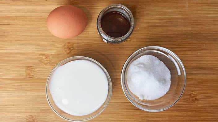 Melt the sugar in one mug while you mix ingredients in another the same size.