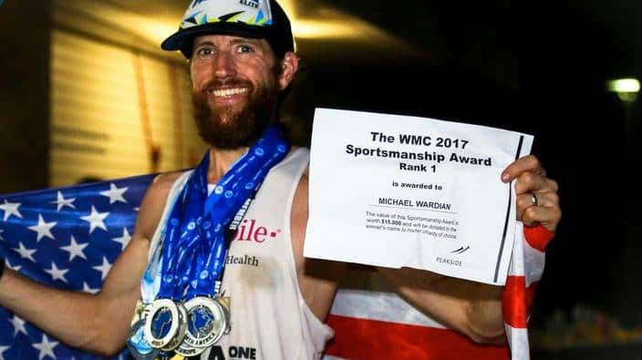 Mike Wardian and the Sportmanship Award