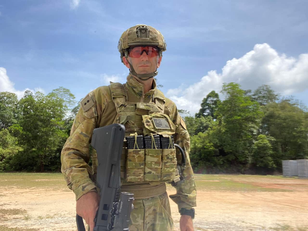 Captian Mile Glamcevski has been an Australian Army reservist for 11 years.