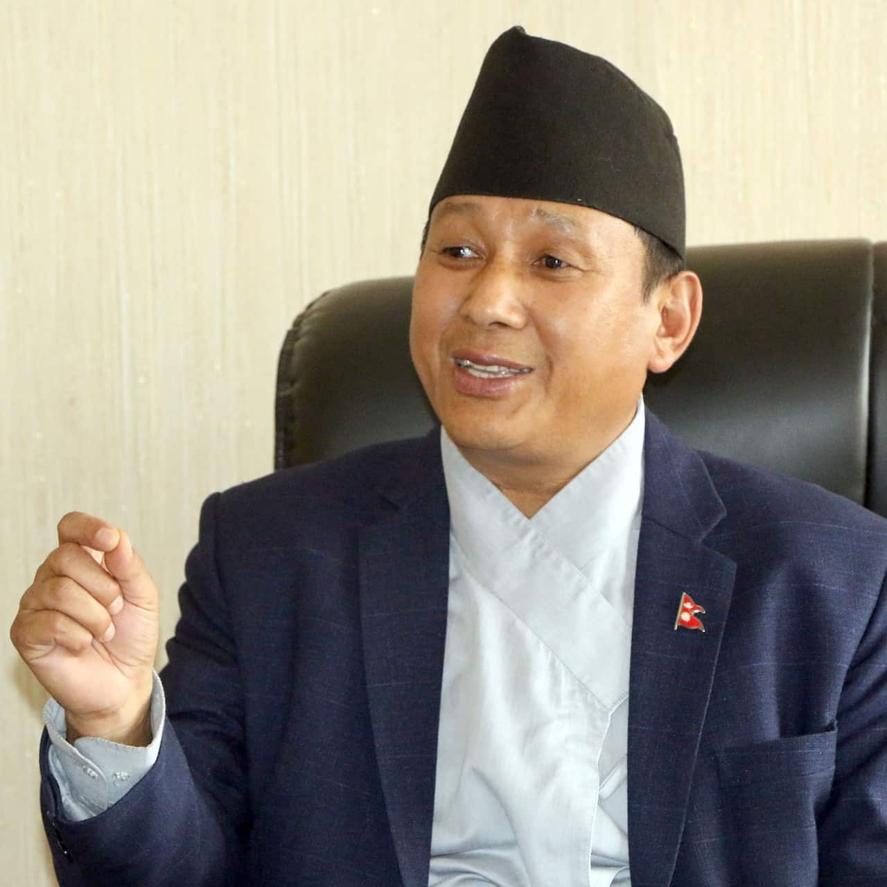 Nepal's information minister and government spokesman Mr Parbat Gurung