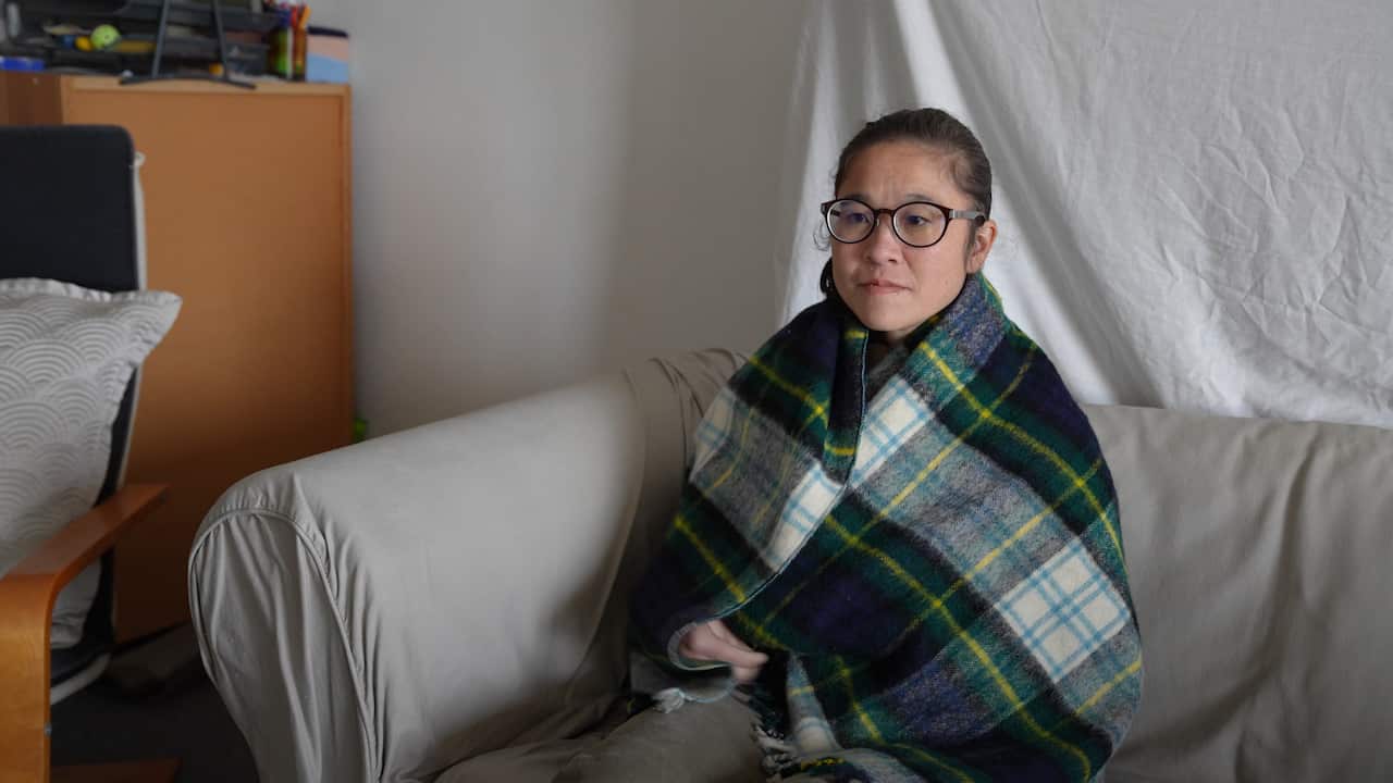 Miranda Siu stays warm in winter by layering up rather than turning on the heater in her rental home. 