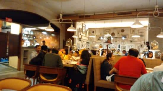 Diners at the restaurant