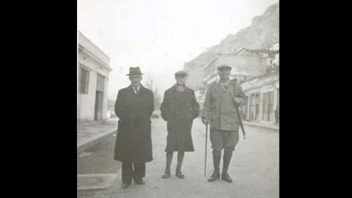 Mit'hat Frashëri me Ali Këlcyrën dhe Thoma Orollogaj në Berat, janar 1944