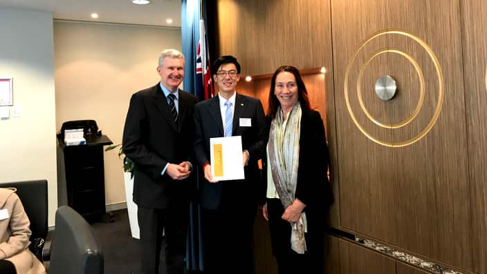 Tony Burke, Pierre Yang and Sue Lines