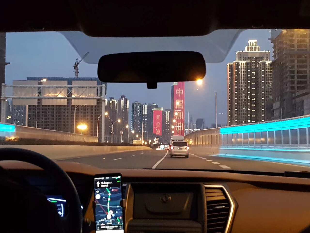 Driving in Wuhan, the epicentre of COVID-19 outbreak.