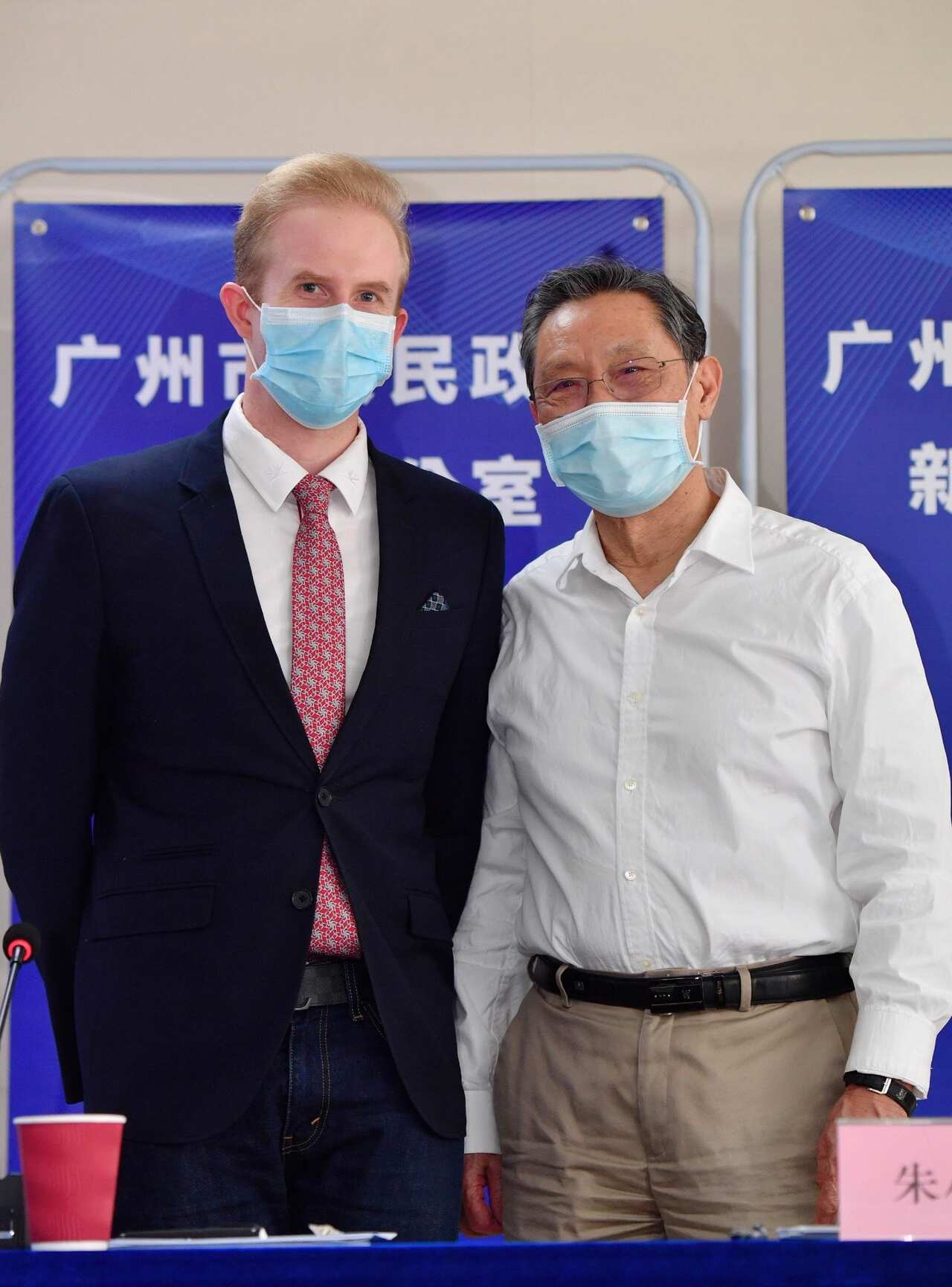 Hazza and Dr Zhong Nanshan, the most famous Chinese government's senior medical adviser suring Covid 19 pandemic