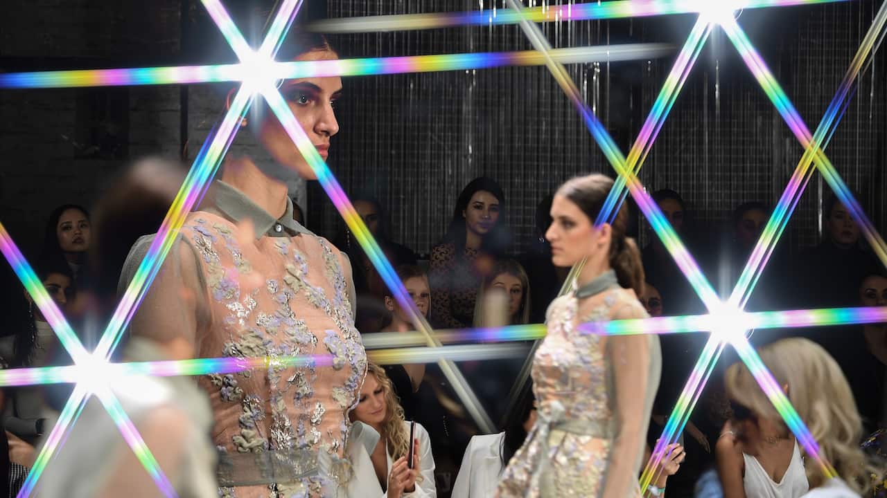 model on catwalk 2019 Australian Fashion Week