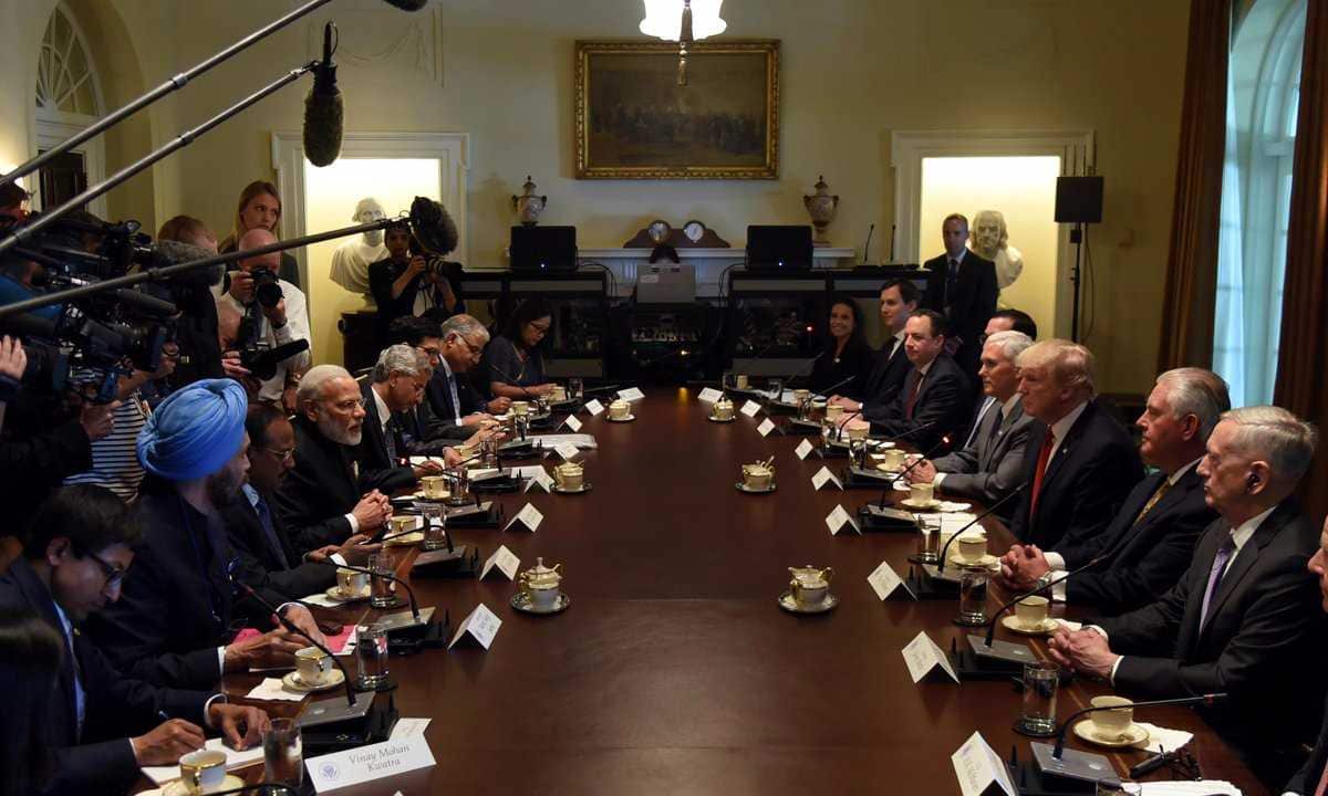 High level talks between India and US, led by their leaders, at the White House