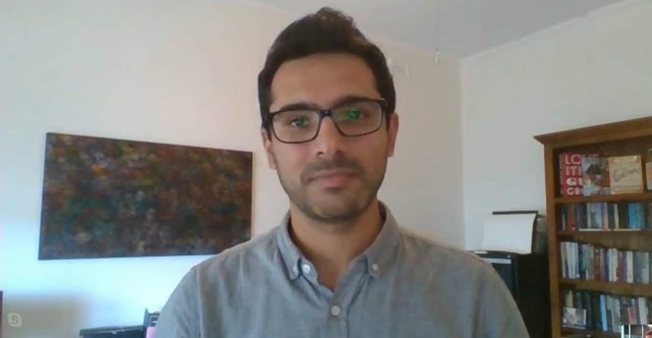 Chief Executive Officer of FECCA Mohammad Al-Khafaji speaking via Skype.