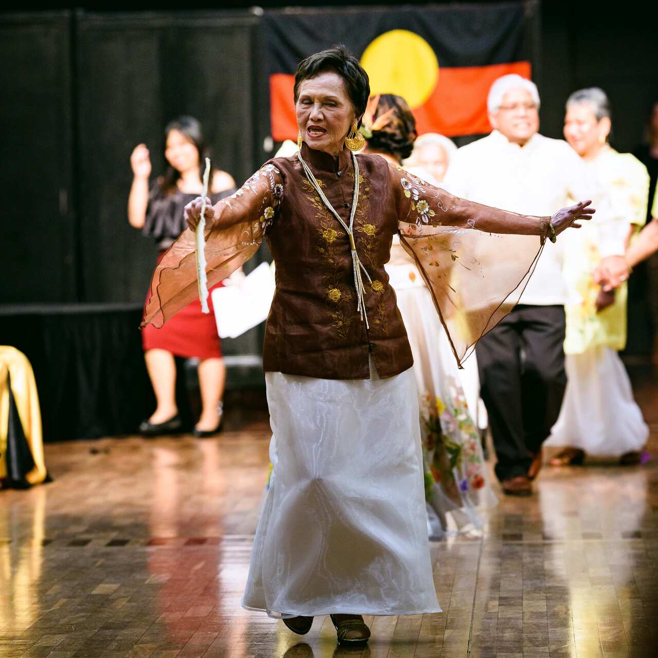 senior citizens, active lifestyle. Philippine folkdance, healthy , Filipino in Australia
