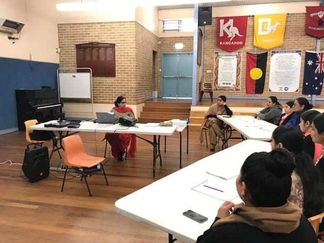 Community and teachers exploring resource collection ways