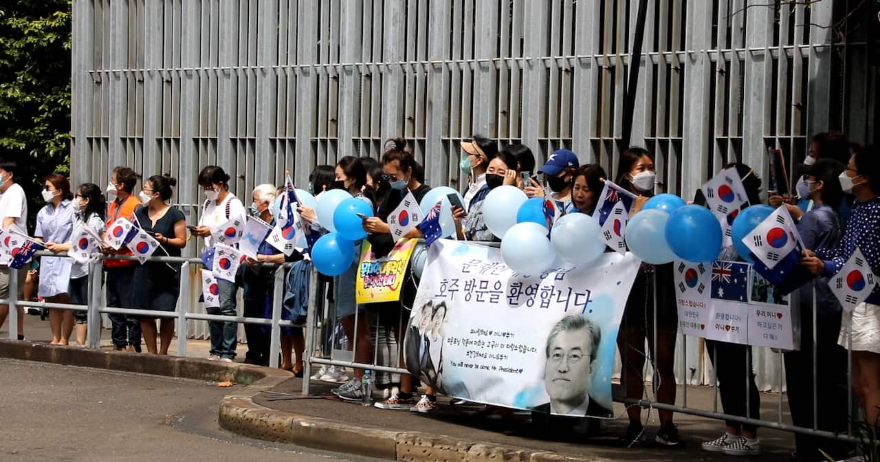 Korean-Austrailans are wating for South Korean president Moon Jae-in 