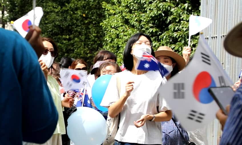 Korean-Austrailans are wating for South Korean president Moon Jae-in 