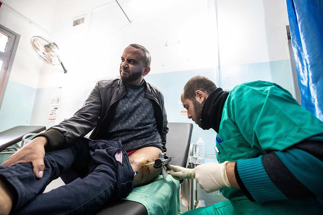 GAZA. 3rd March 2020. He and his friends say the depression of life has driven them to this and that the small chance to create change is enough to motivate him to return to the Marches once again.