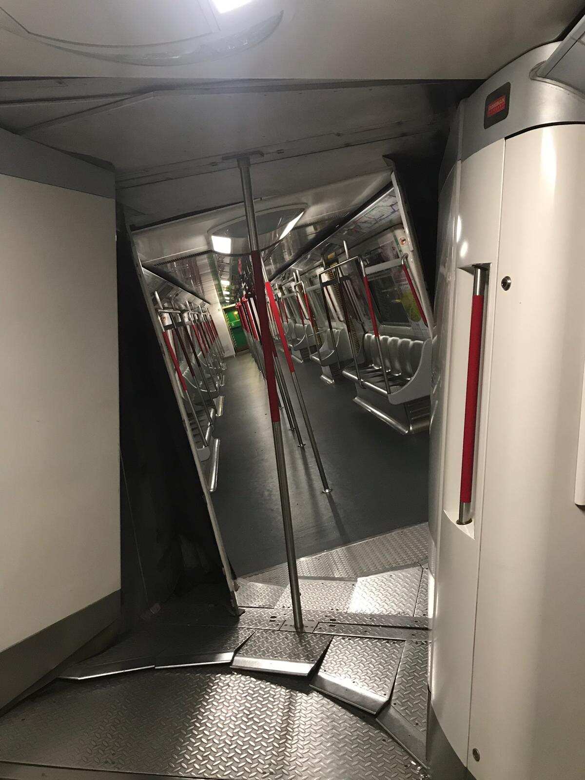 Two MTR trains collided during system test in Hong Kong
