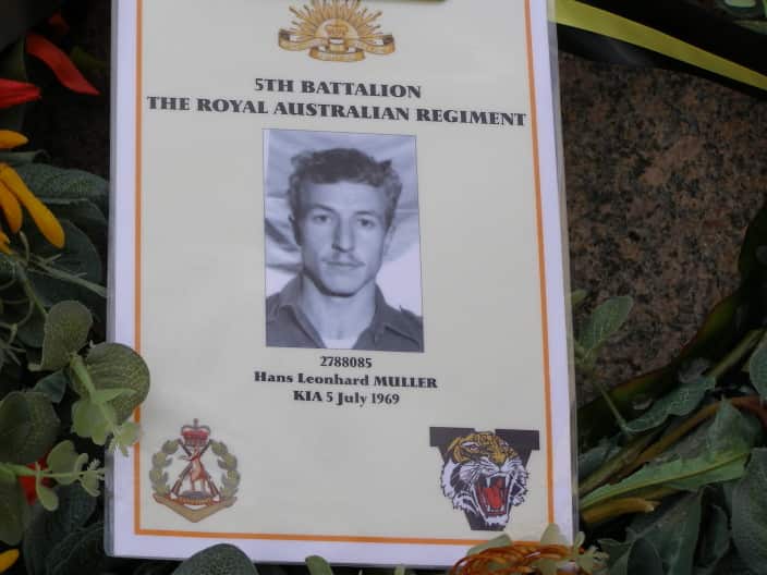 Memorial plaque of Hans Muller (mentioned in the interview)