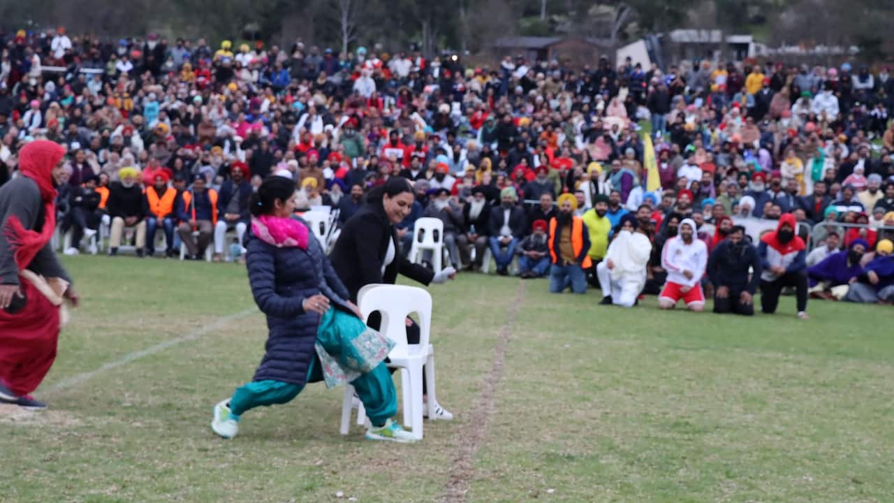 Musical chair event held at Ted Scobie Oval, Griffith.
