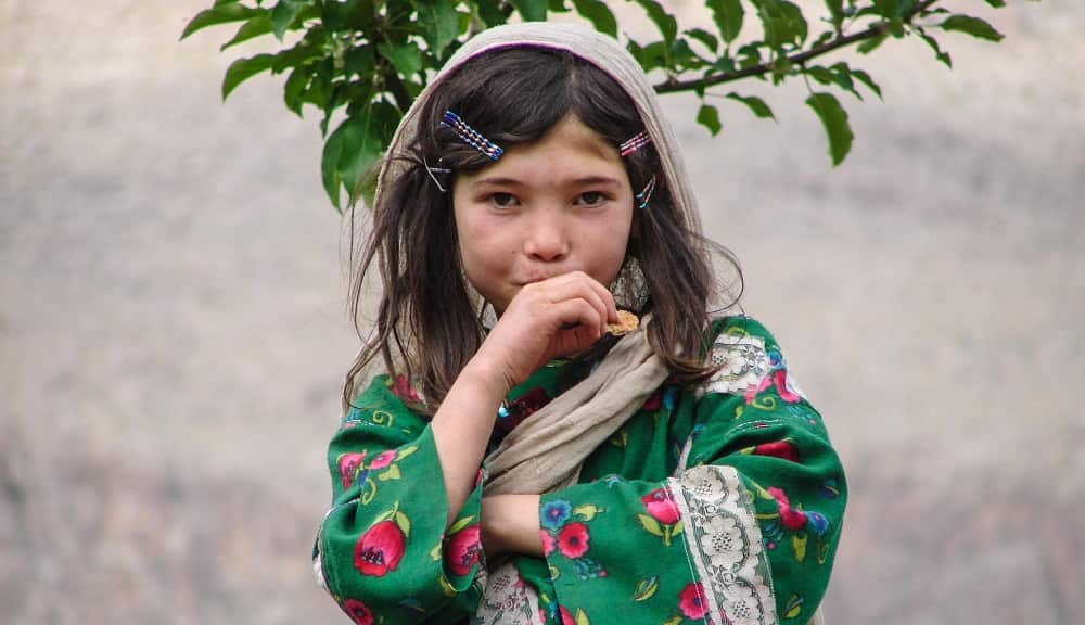 A girl in remote village of Daikundi province, 2008