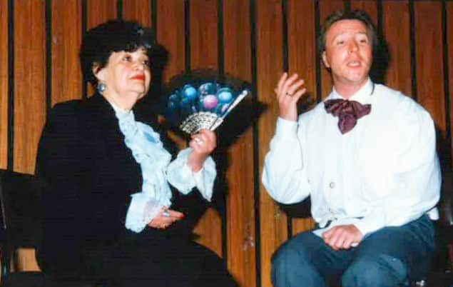 Faina Shersher and Mark Skosyrev in the play 1997
