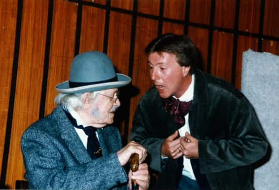 Mark Skosyrev and Lev Kotynyuk in the play 1997