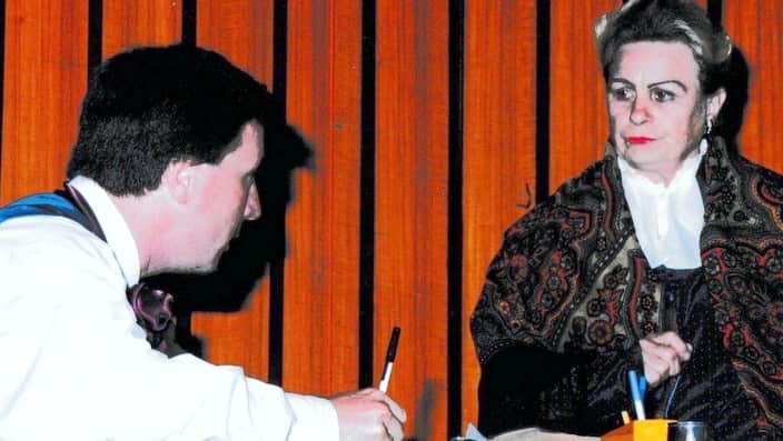 Mark Skosyrev and Tatiana Moroz in the play 1997