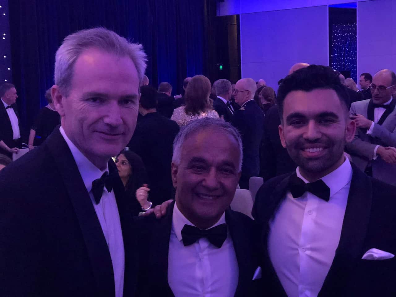 Basir Abbass with Minister for Immigration David Coleman