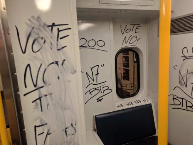 Anti-gay grafitti in Australia