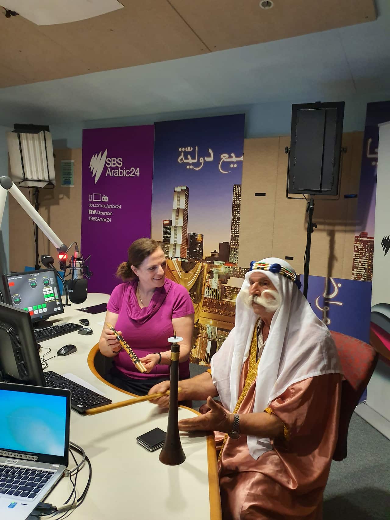 Neif Eid Touk traditional Lebanese flute player