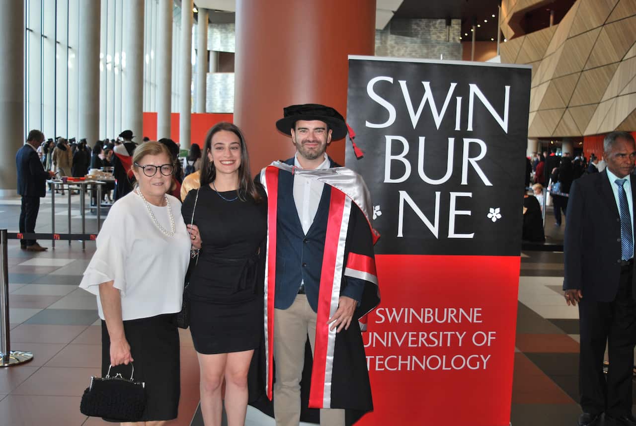 Filippo Nelli at his graduation