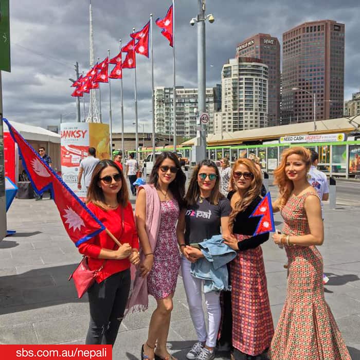 Nepali women at the Nepal Festival in Melbourne, Australia