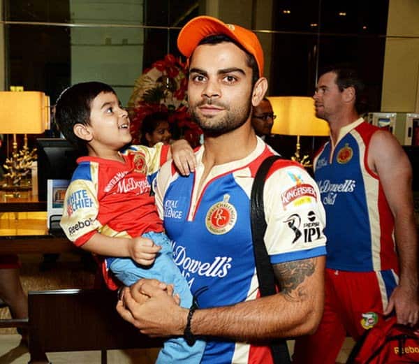 Virat Kohli with nephew