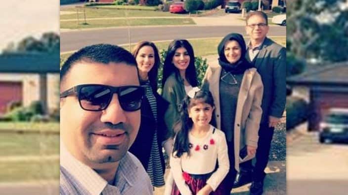 Mr. Salam Al-Saffar & his family