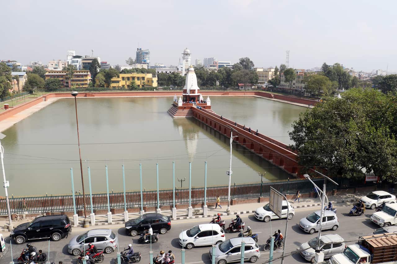 Newly renovated Rani Pokhari in Kathmandu