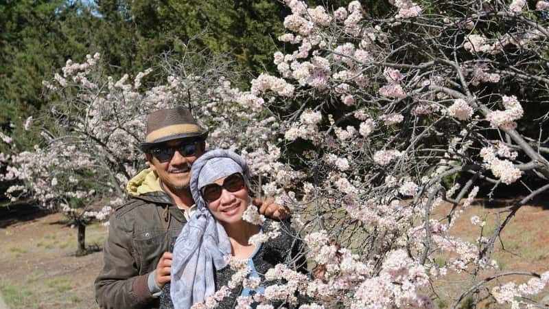 Chị Trâm và chồng tại Tulip Top 9/2018 lúc đang chemo