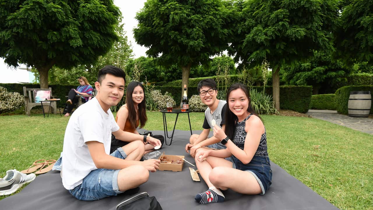 Patrons at Yering Station