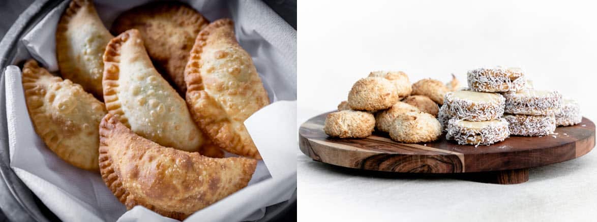 Empanadas e alfajores de Maicena, alcune delle creazioni di Nicholas Alessio