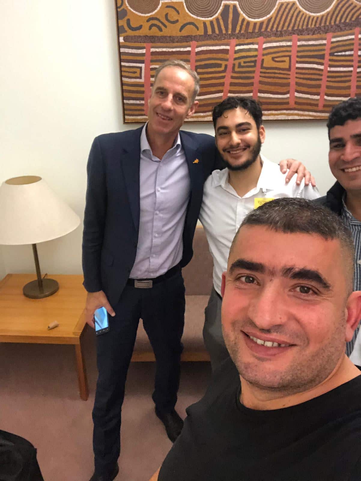 Refugees with Senator Nick McKim