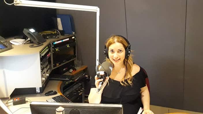 Nicky Kakouros-Galdier at SBS Studios in Melbourne. 