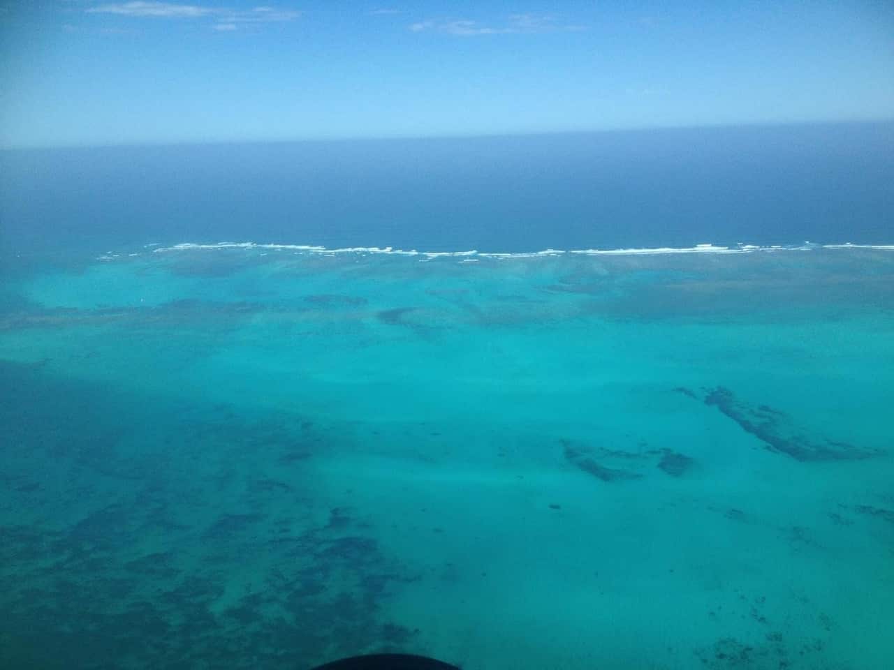 La barriera corallina di Ningaloo si estende per 260km vicino alla riva nei pressi di Exmouth, in WA.