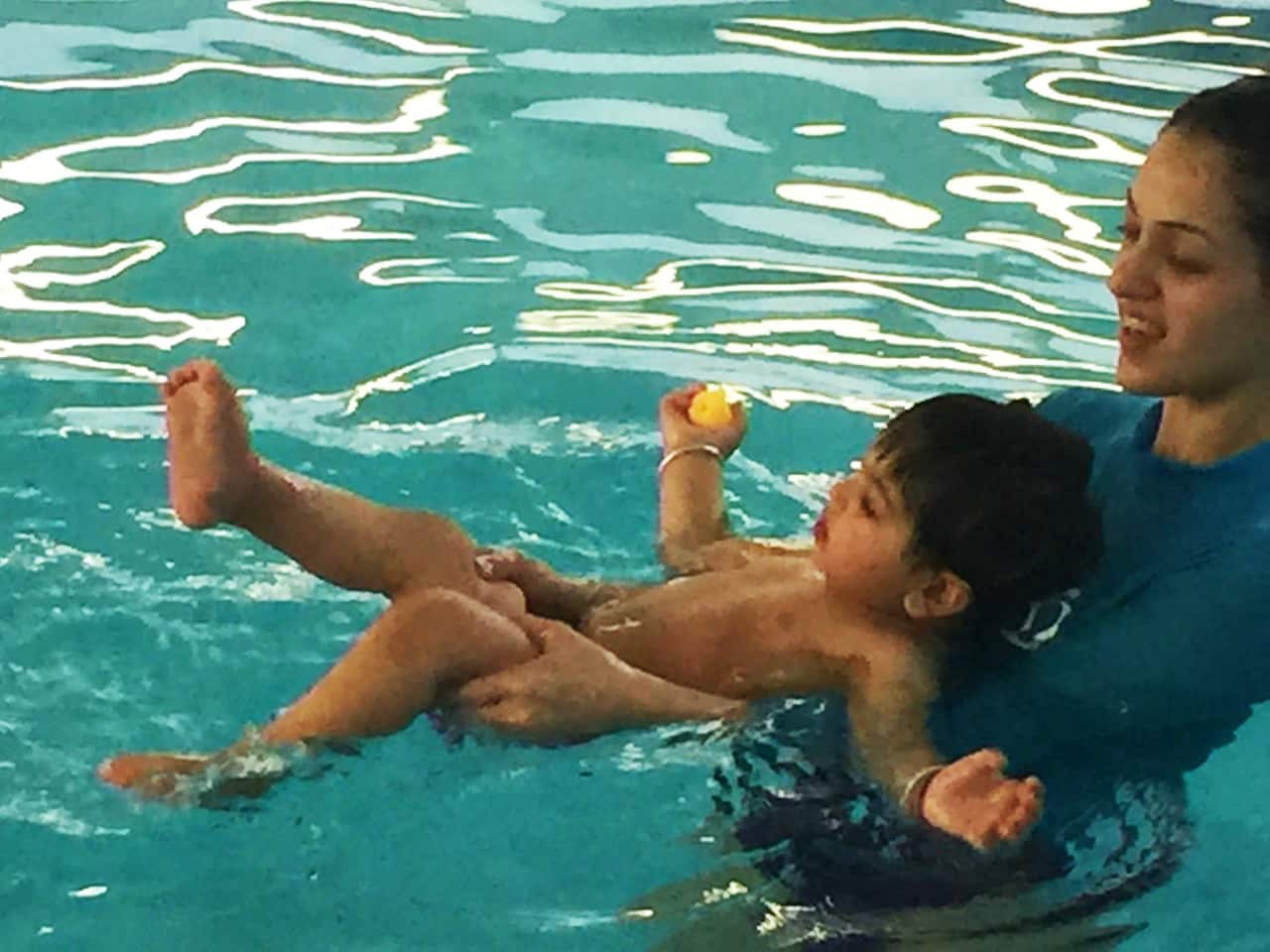 Sonam Sabharwal at her Swimming Centre