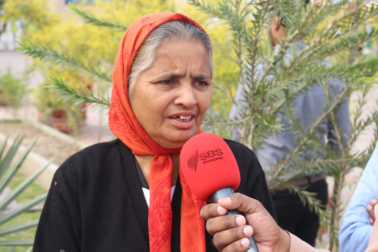 Pilgrim speaking to SBS Punjabi from Nankana Sahib