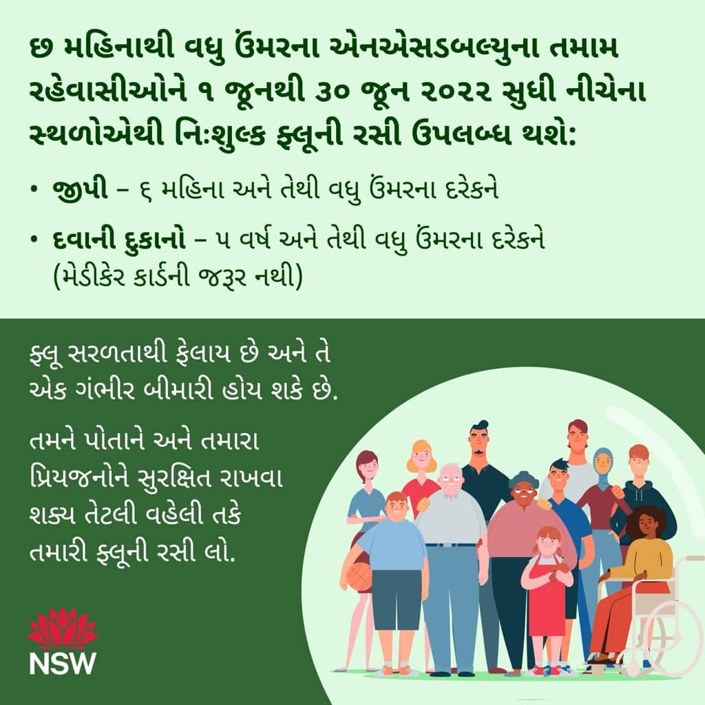 Residents in NSW will get free flu vaccine.