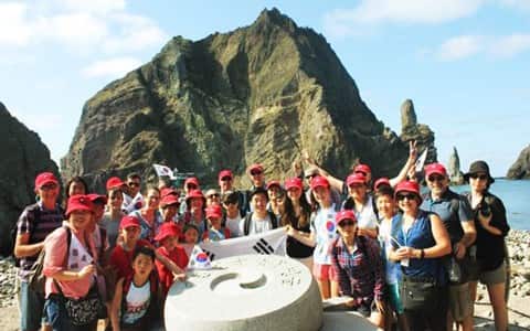 NKLS visiting Dokdo, Korea 2015
