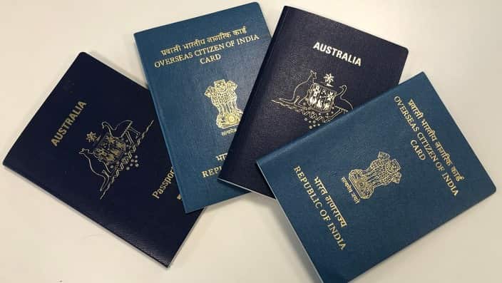 OCI cards and Australian passports