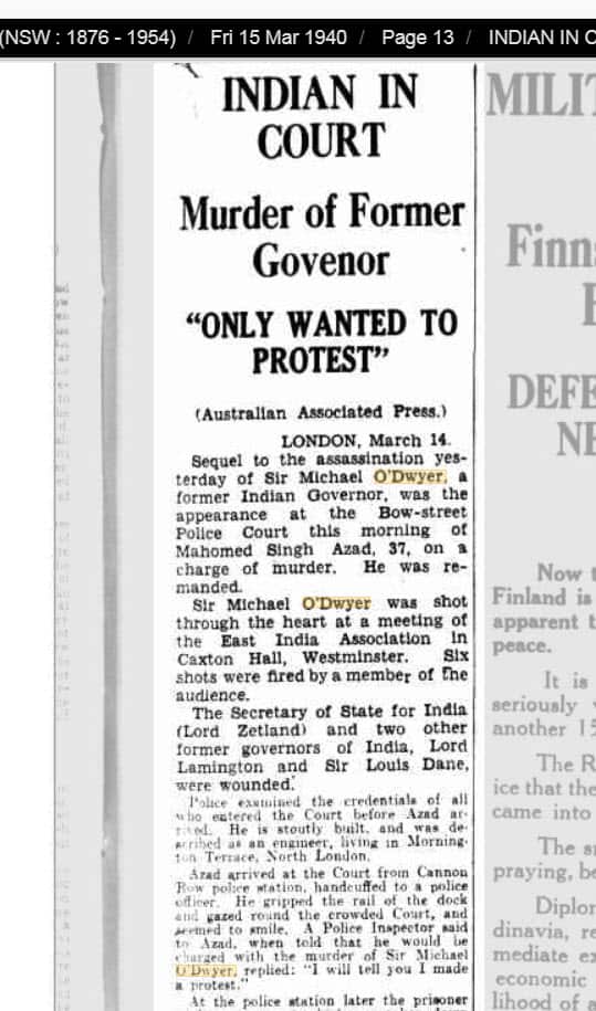 Excerpt from old Australian newspaper