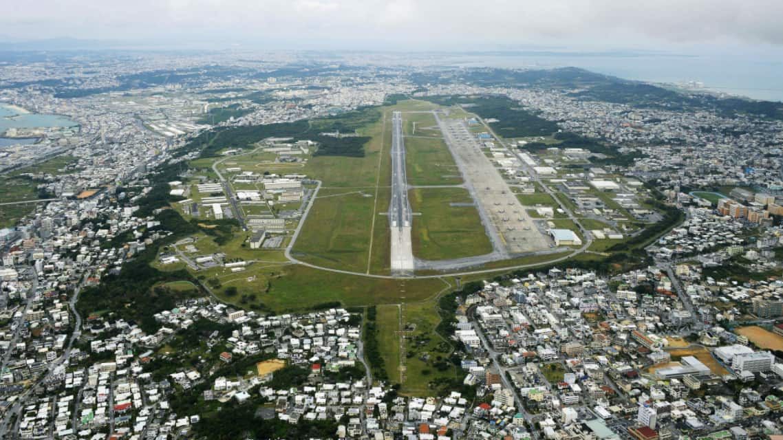Military Airstrip in Okinawa, Japan