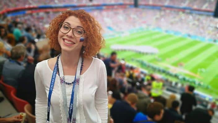 Olga Klepova at Luzhniki Stadium